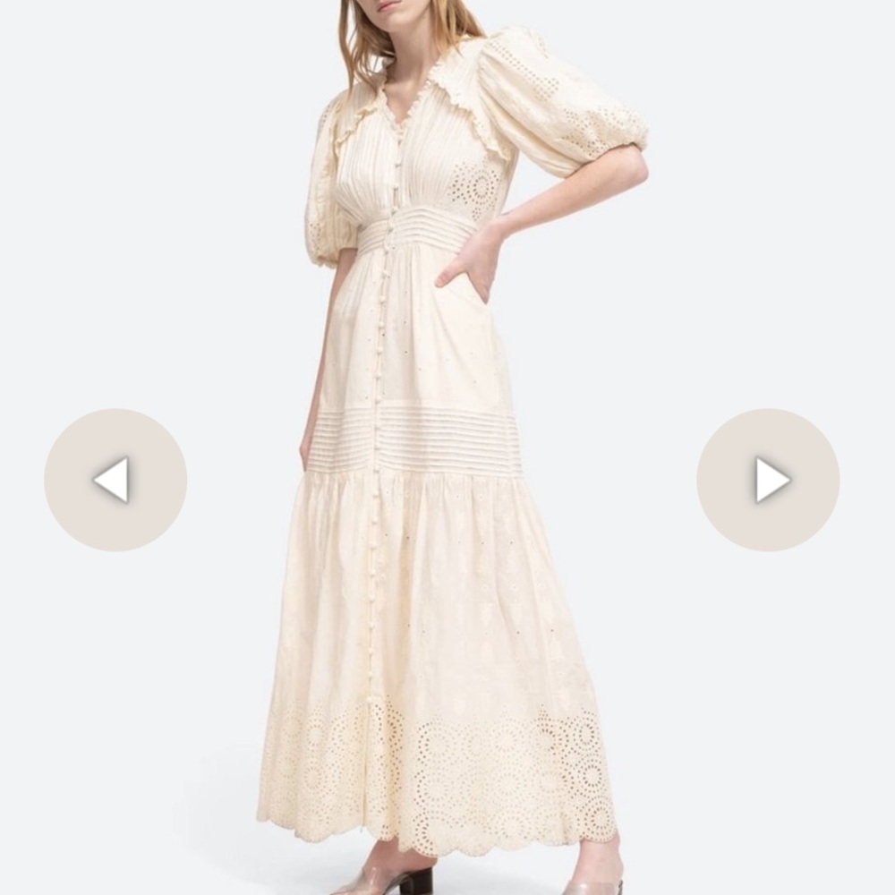 Sea Everleigh Eyelet Long Sleeve Dress